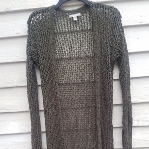 AMERICAN EAGLE Olive knit kimono